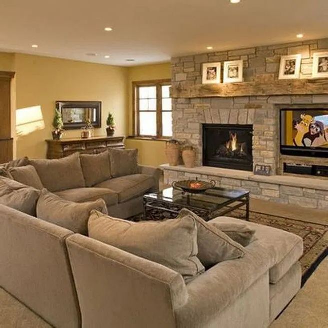 13+ Impressive Living Room Ideas With Fireplace And Tv - Lmolnar ... with regard to Building the ultimate living room experience where fireplace and tv work together