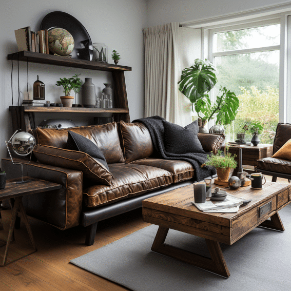 20 Dark Brown Couch Living Room Ideas With Leather & More Examples ... with regard to Color Coordination Tips for Brown Sofa Living Room Decor
