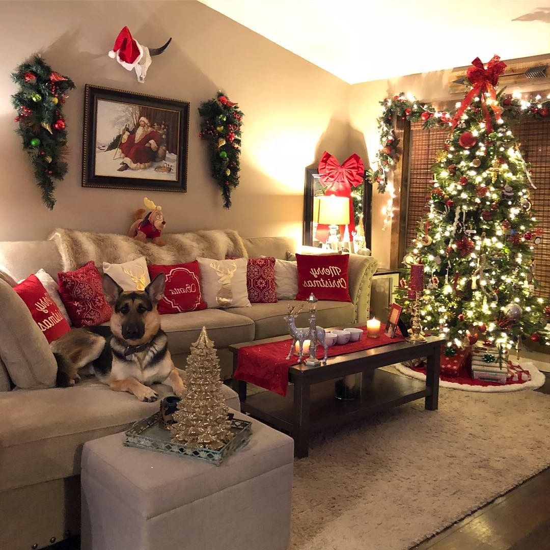 25+ Decor Christmas Living Room Ideas To Cozy Up Your Space For The ... intended for Christmas Decorated Living Room Ideas