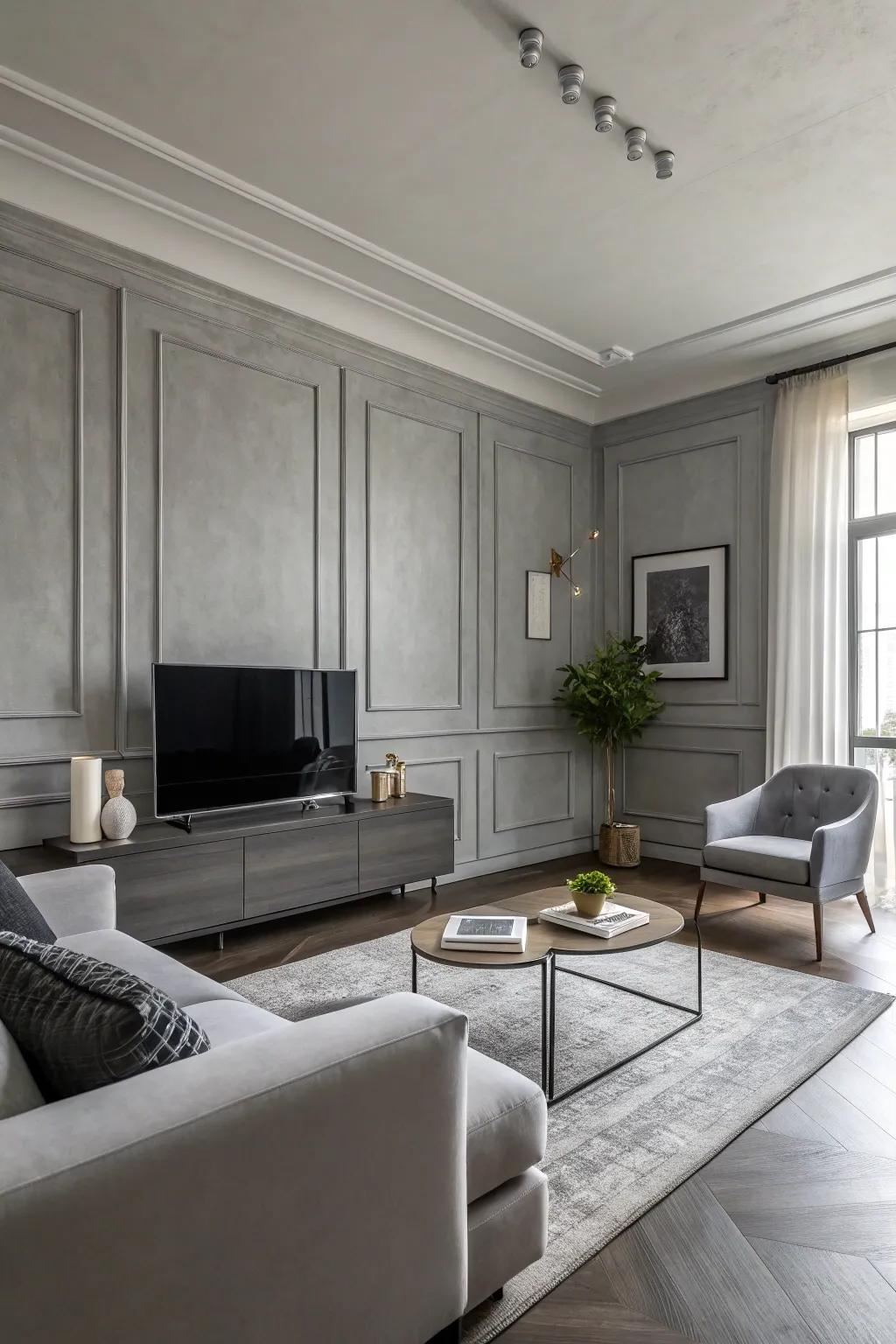 25+ Stylish Gray Paint Colors For Living Room Ideas within Creating a serene atmosphere with modern grey interior design