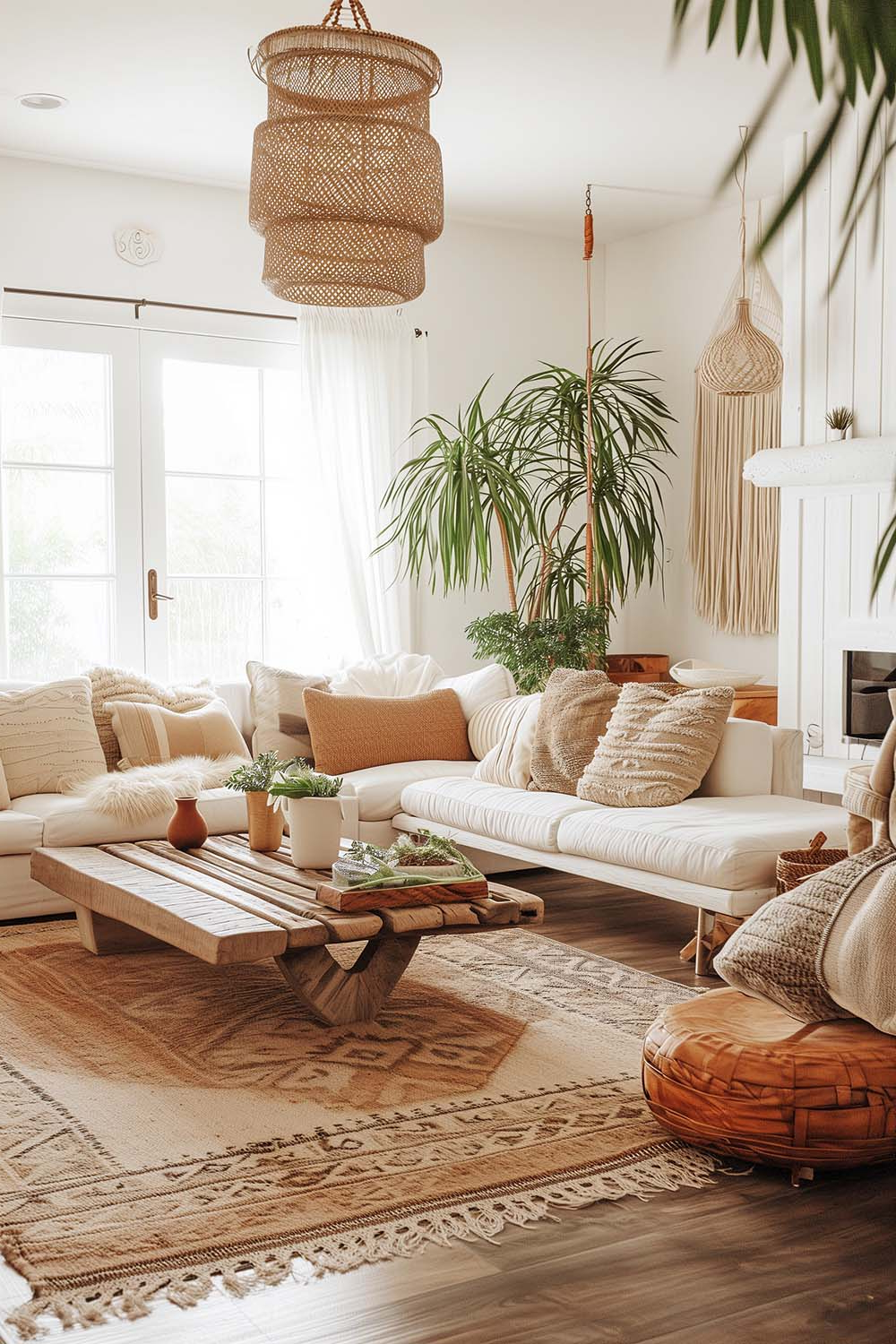 27+ Boho Living Room Ideas For A Cozy Casual Home (2024) - Viv &amp; Tim within Essential Elements for a Stylish Boho Living Room