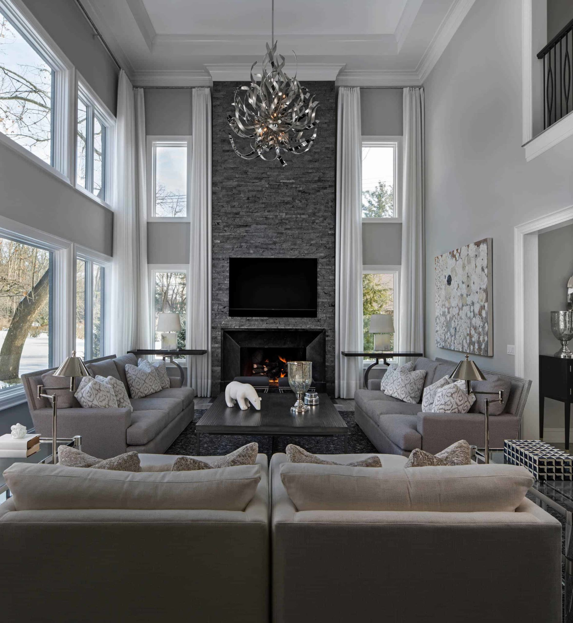 27 Modern Gray Living Room Ideas For A Stylish Home (2022 Edition) in Dark Gray Living Room Ideas