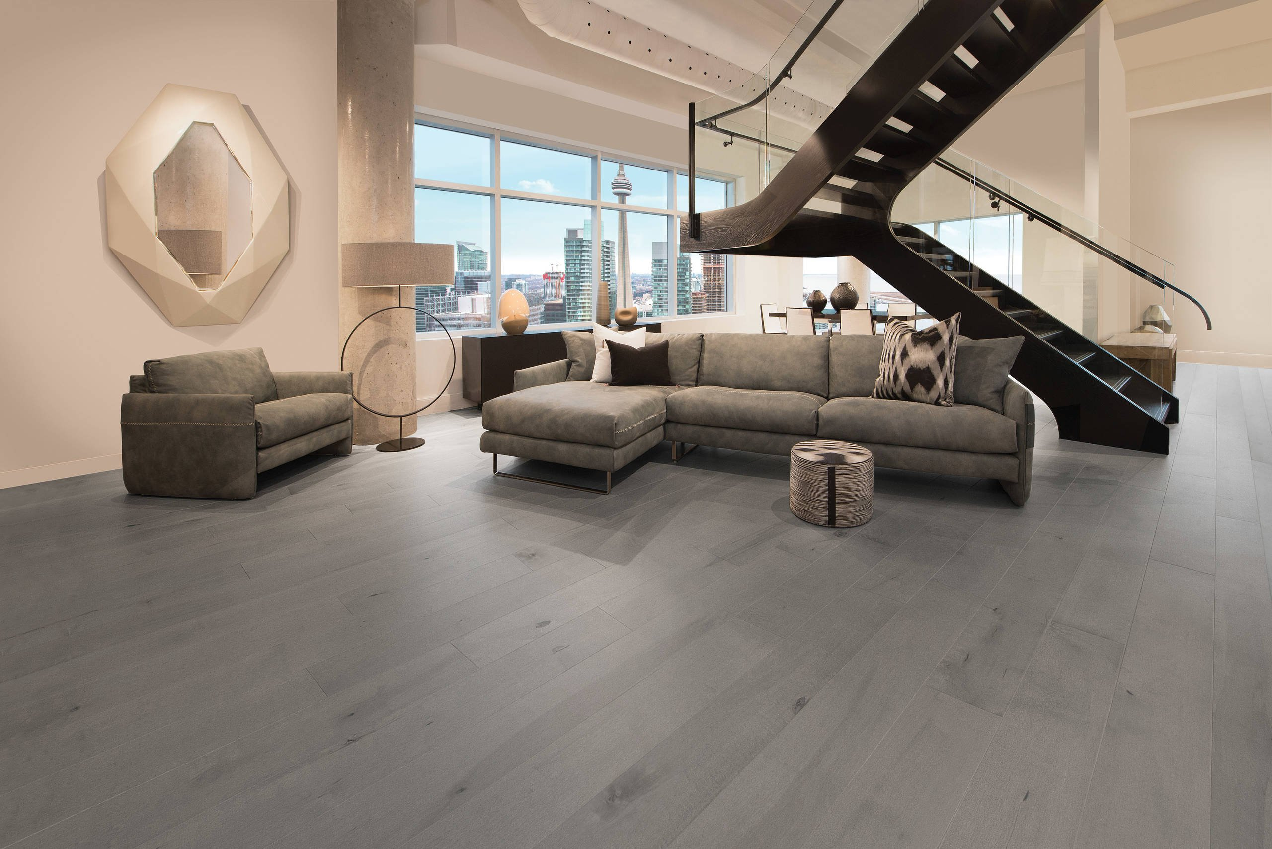 Modern Living Room Inspiration With Grey Floor Color Schemes