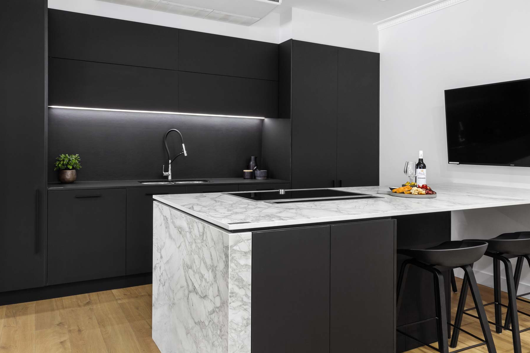 30+ Modern Kitchen Black Cabinets within Modern Kitchen Black Cabinets
