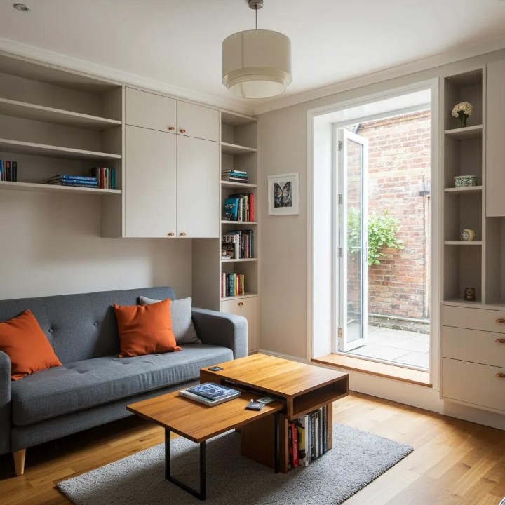 35+ Creative Storage for Narrow Room Living Spaces 2025