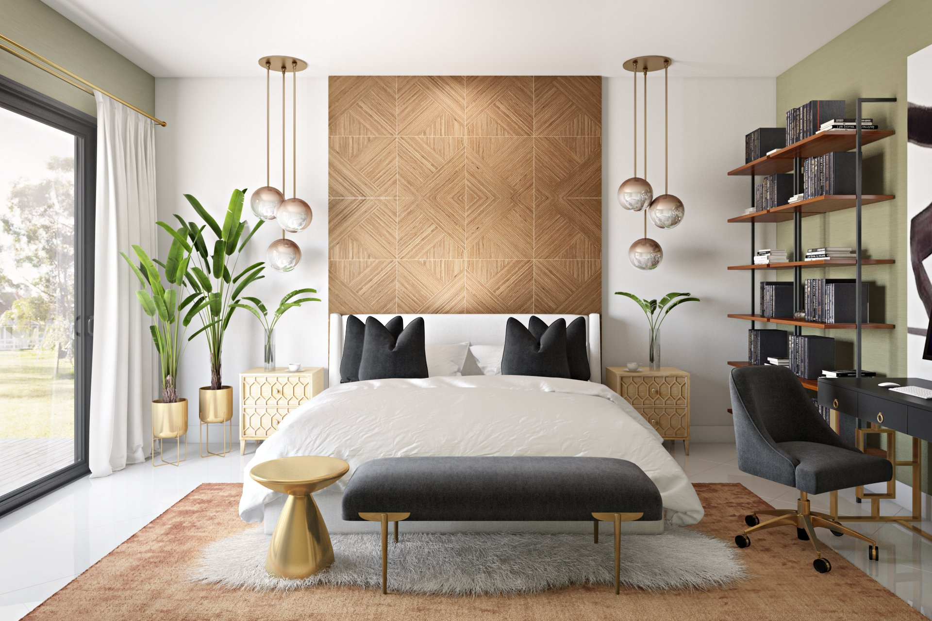 4 Ways To Create A Beautiful Contemporary Bedroom Design | Havenly Blog ... intended for Smart storage solutions for modern minimalist sleeping spaces