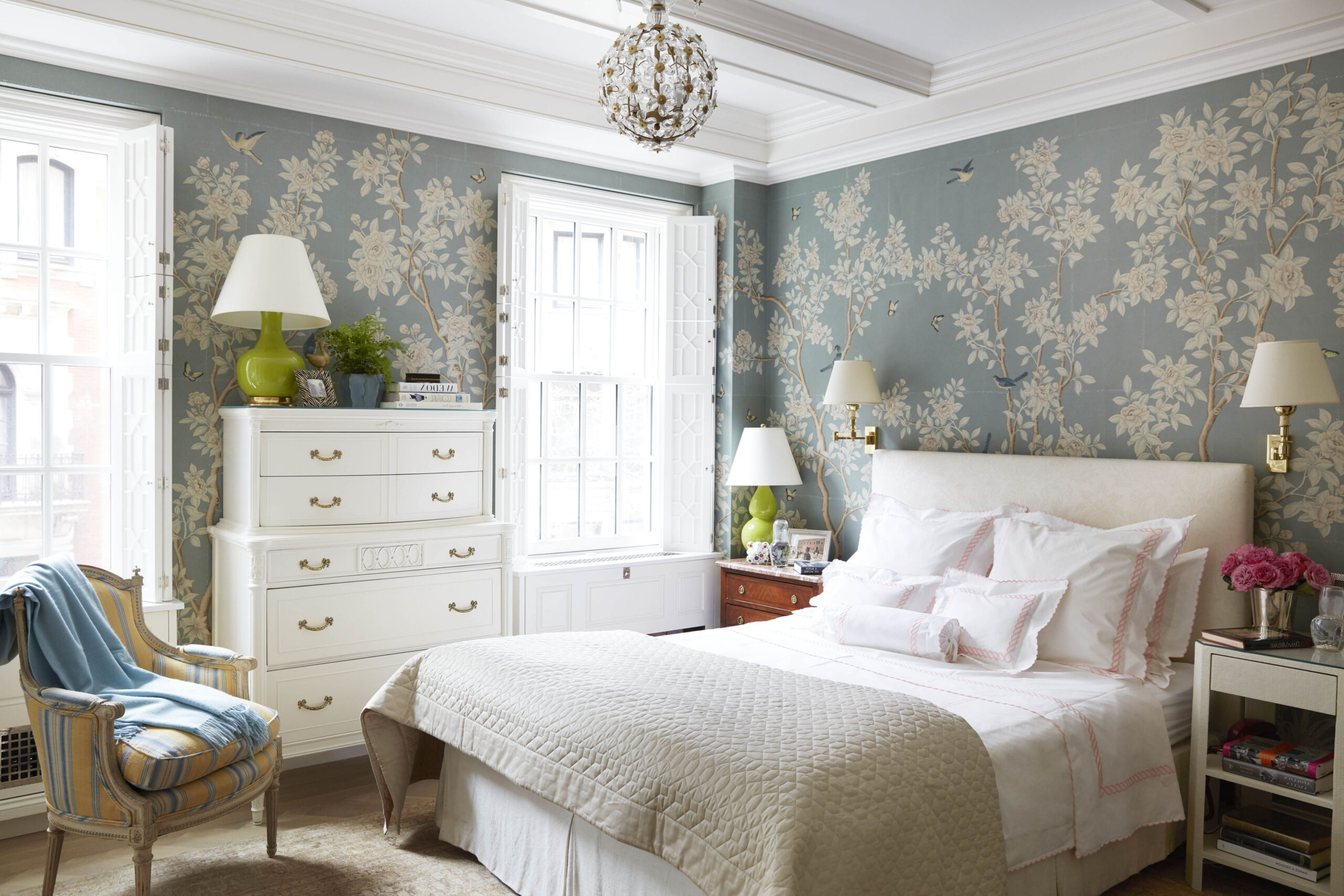 50 Beautiful Bedroom Wallpaper Ideas To Envelop Your Space In Style ... in Wallpaper Bedroom Design Ideas