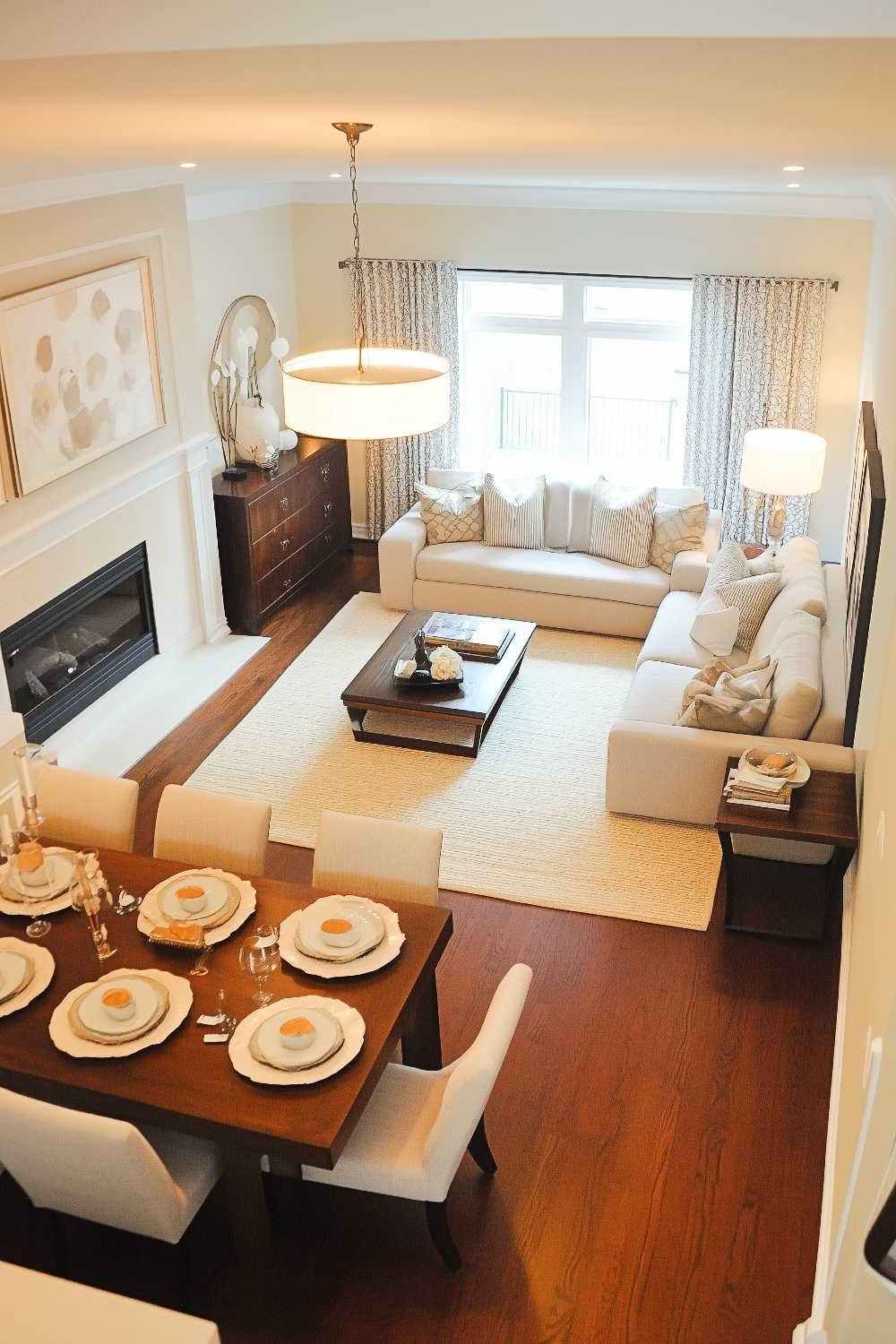 50+ Cozy Living Room Dining Room Combo Designs That Flow Perfectly ... in Dining And Living Room Ideas