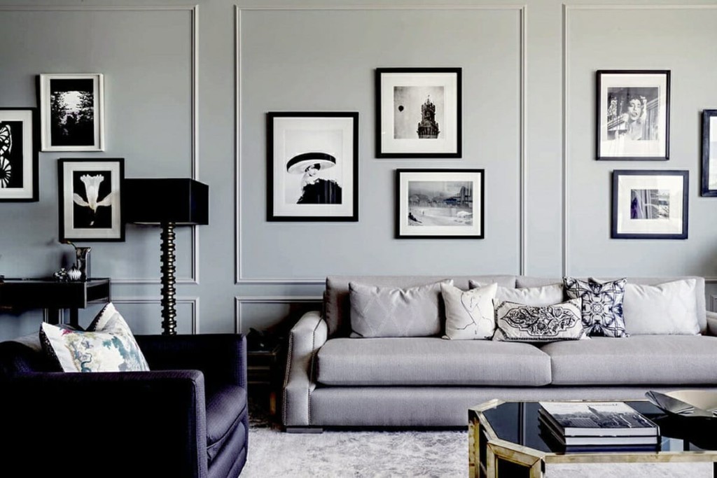 Beyond Framed Photos. Unique Gallery Wall Ideas for a Modern Living Room