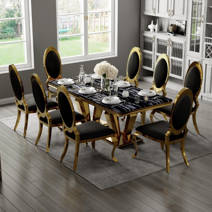 How to Choose the Right Size Dining Table for 8 People Comfortably