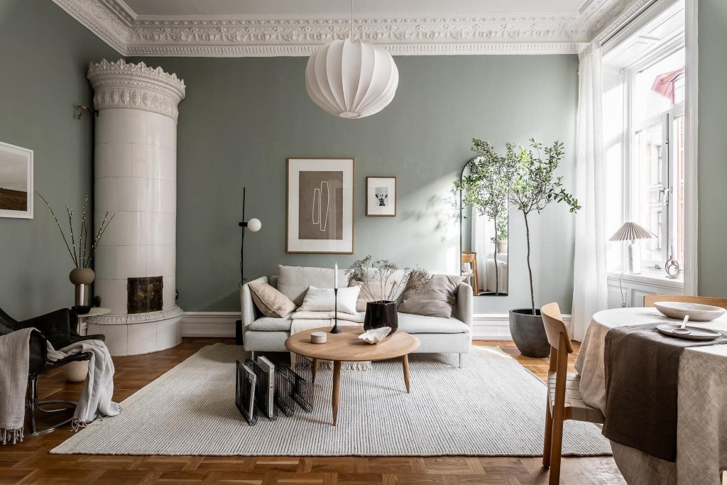 Modern Living Room Ideas Featuring Sage Green Furniture 2025