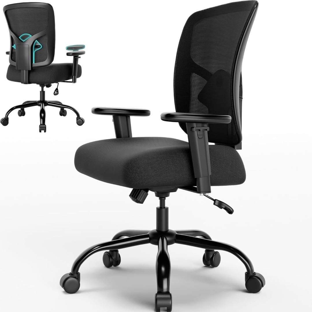 The 10 Best Office Chairs for Heavy People [400 lb Capacity & Up]