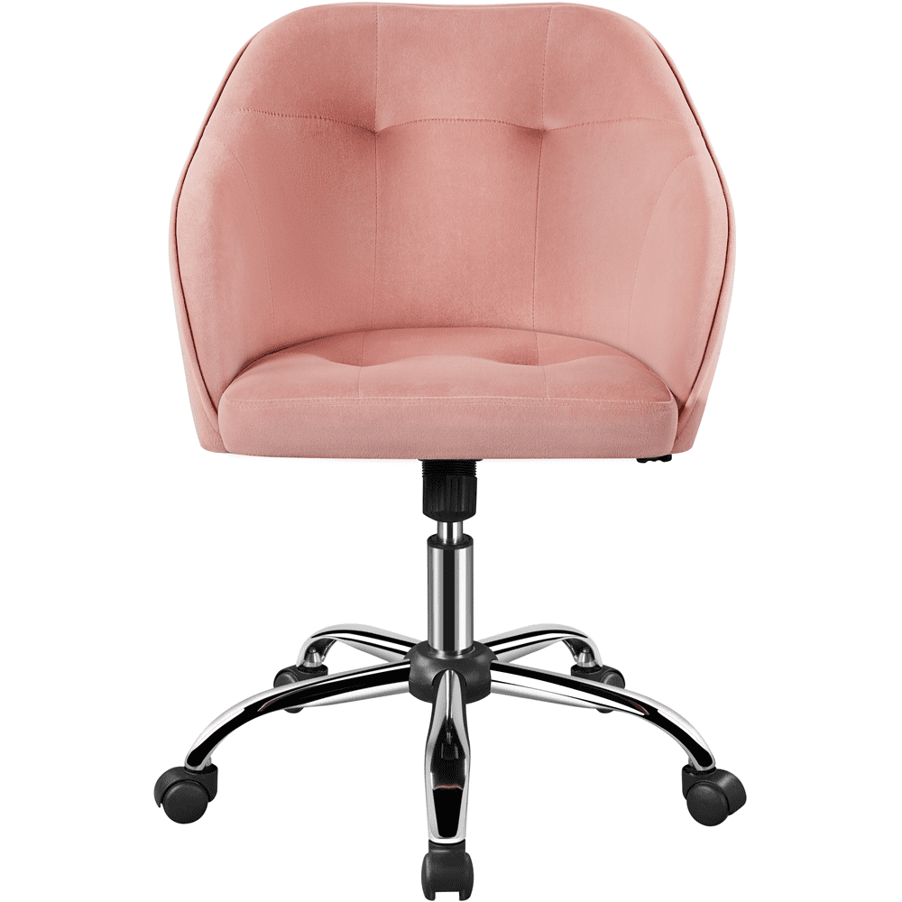 Alden Design Modern Velvet Office Chair With Upholstered Arms ... pertaining to From Blush to Bold Exploring the Spectrum of Pink Office Chair Designs