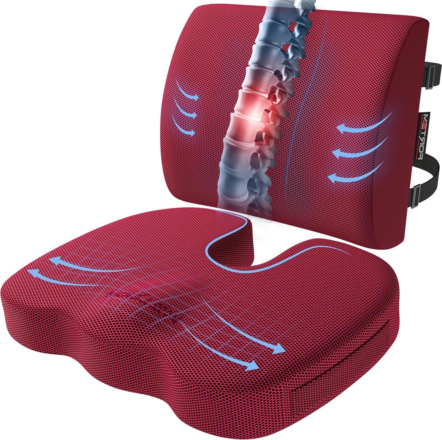 Ergonomic Office Chair Back Cushion: Relieve Lower Back Pain Instantly