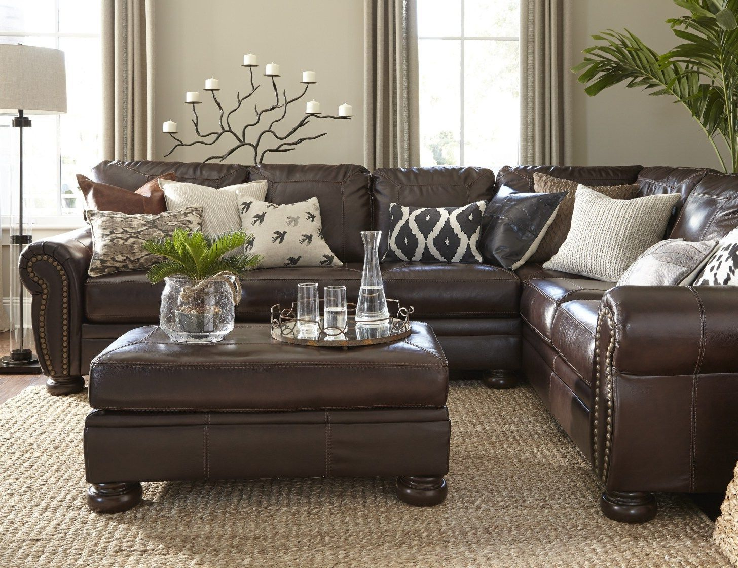 Best Dark Brown Leather Couch Ideas And Pictures 33 # ... intended for Maximizing Small Spaces with Smart Leather Furniture Choices