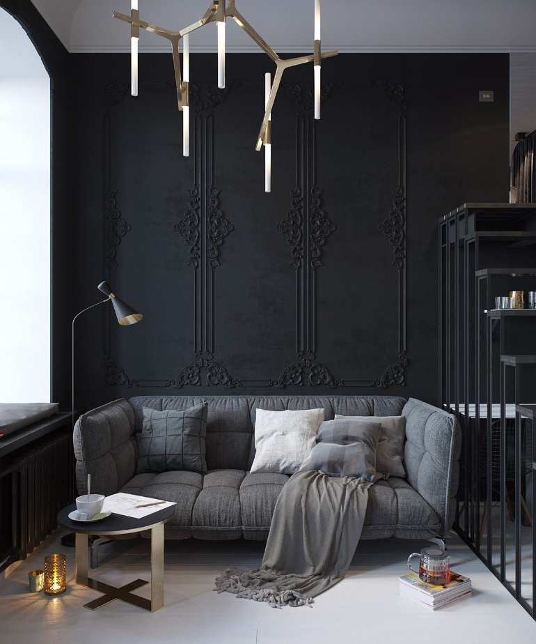 Unexpected Ways To Incorporate Black Accents Into Your Living Area