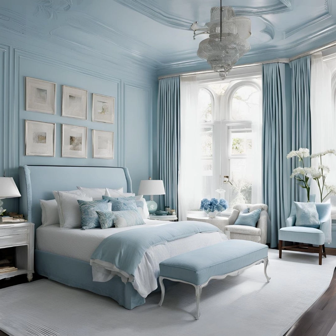 Expert Tips For Incorporating Light Blue Into Your Bedroom Without Overwhelming The Space