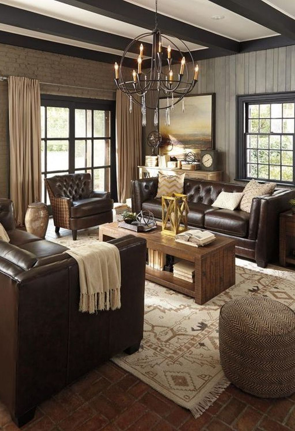 30+ Extraordinary Brown Living Room Design Ideas That You ... regarding Color Coordination Tips for Brown Sofa Living Room Decor