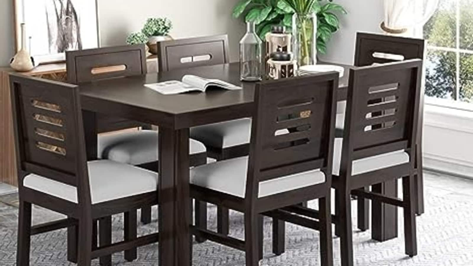 Dining Room Table And Chairs: 10 Best Options To Consider - Hindustan Times in Beyond Aesthetics Finding Dining Table Chairs That Support Your Back