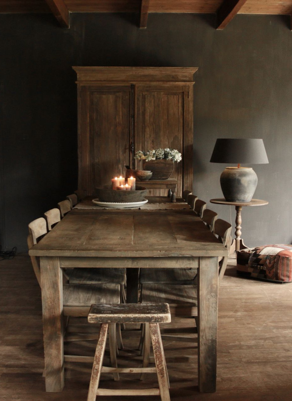 Dining Room Table Old Wood 300 Cm In 2020 | Wood Dining Room Table ... pertaining to Old Wood Dining Room Table