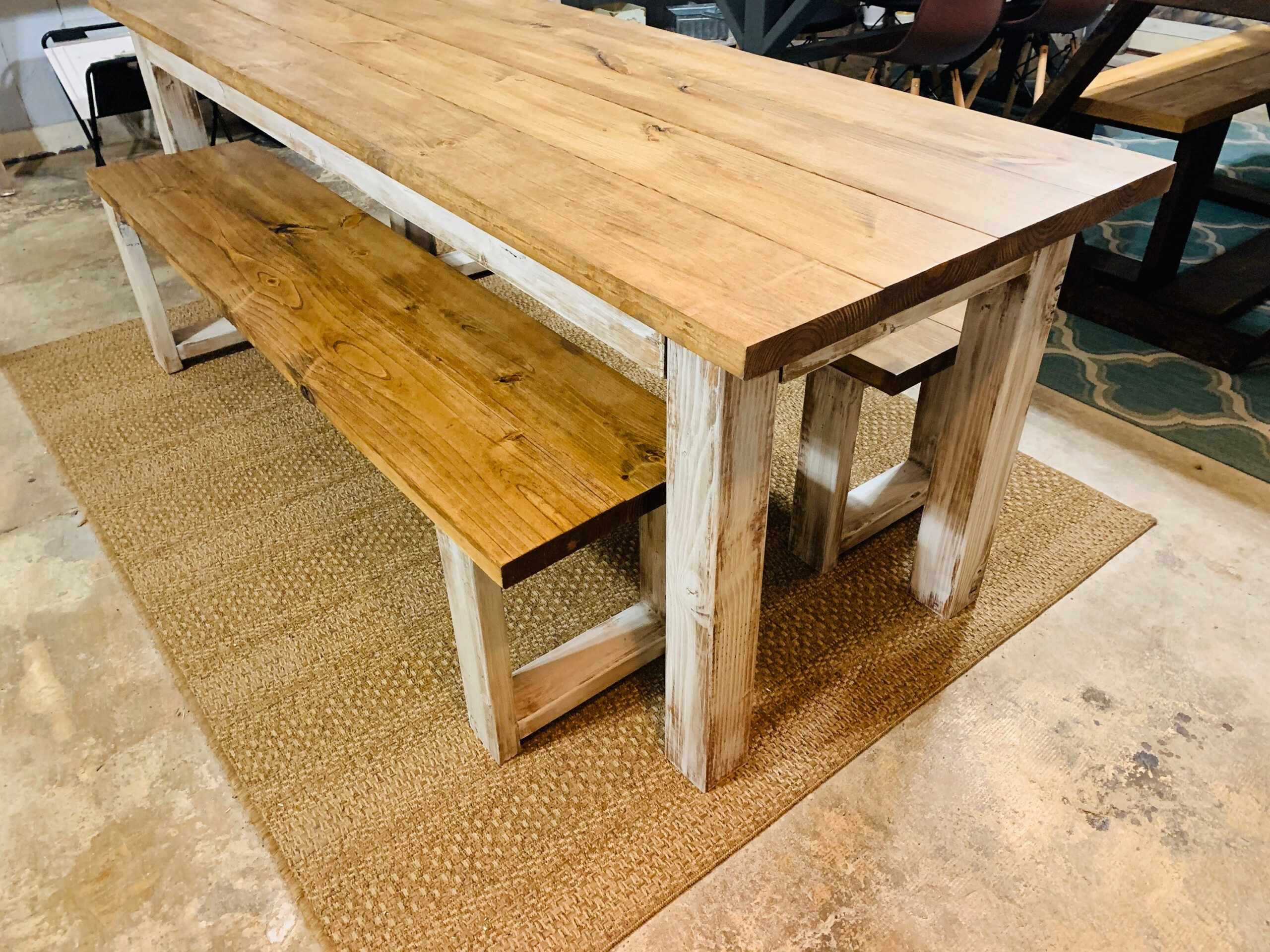 Dining Table Rustic Bench At Luca Schonell Blog throughout Rustic Dining Room Table Set With Bench