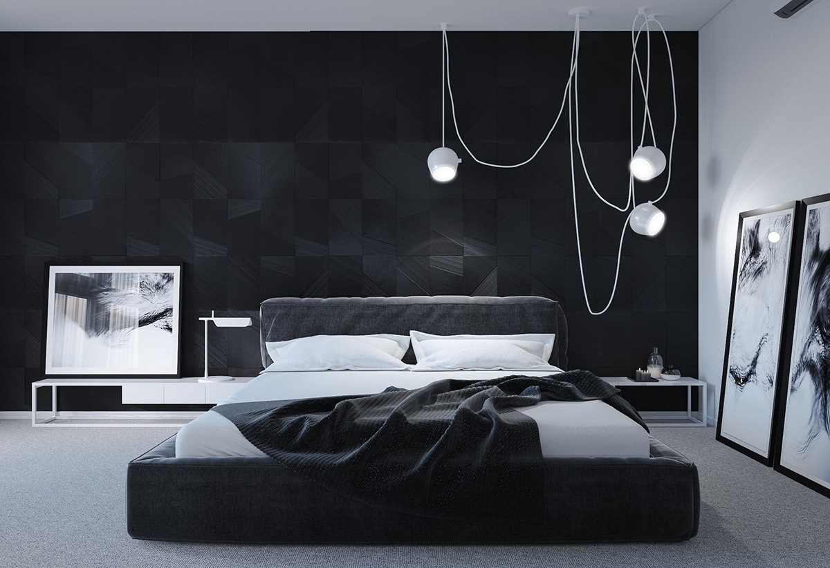 Gorgeous Dark Bedroom Designs With Minimalist And Playful Approach ... throughout Dark Bedroom Design Ideas
