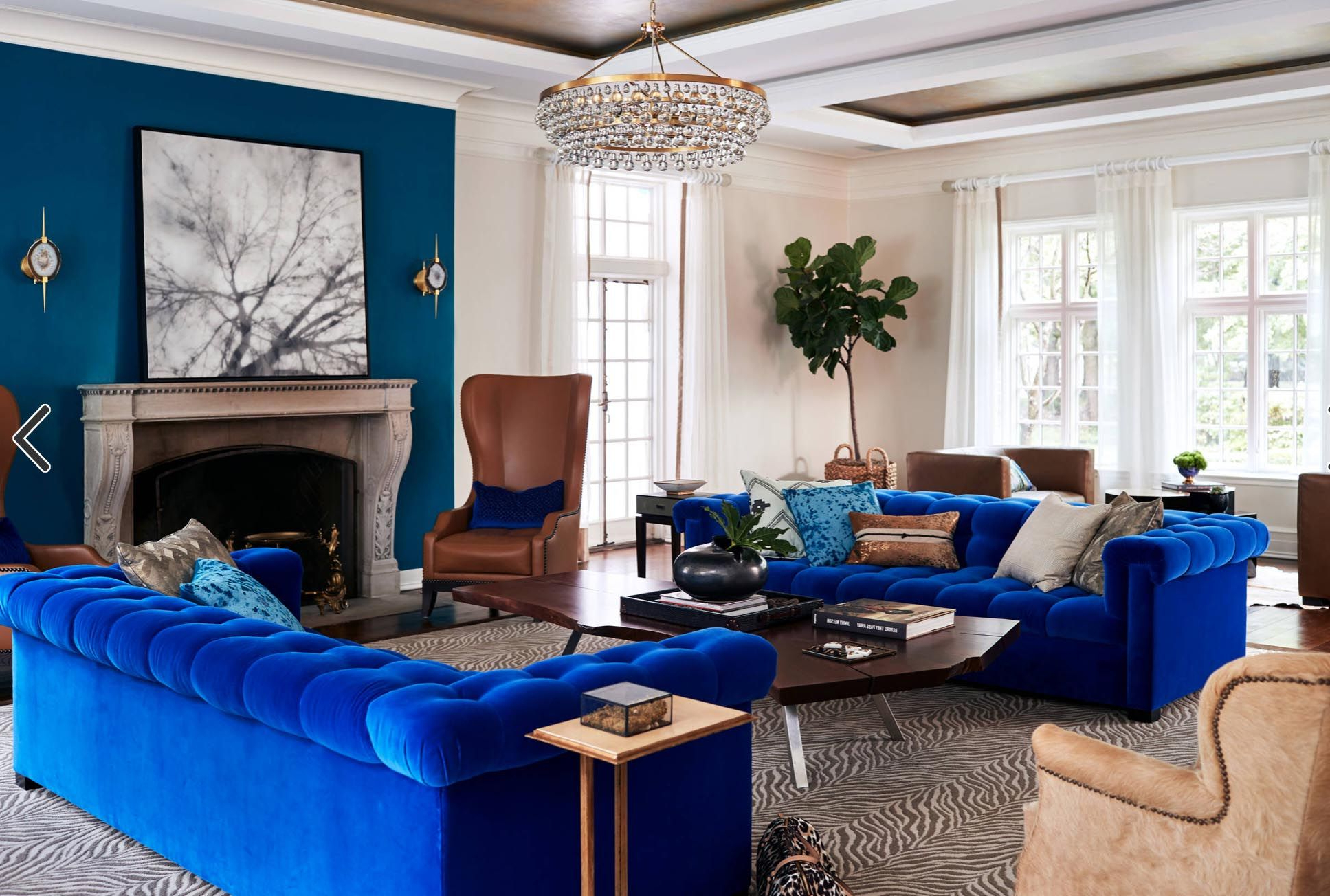 Living Room Paint Ideas With Blue Furniture - Homecare24 in Maximizing Natural Light with Blue Living Room Ideas