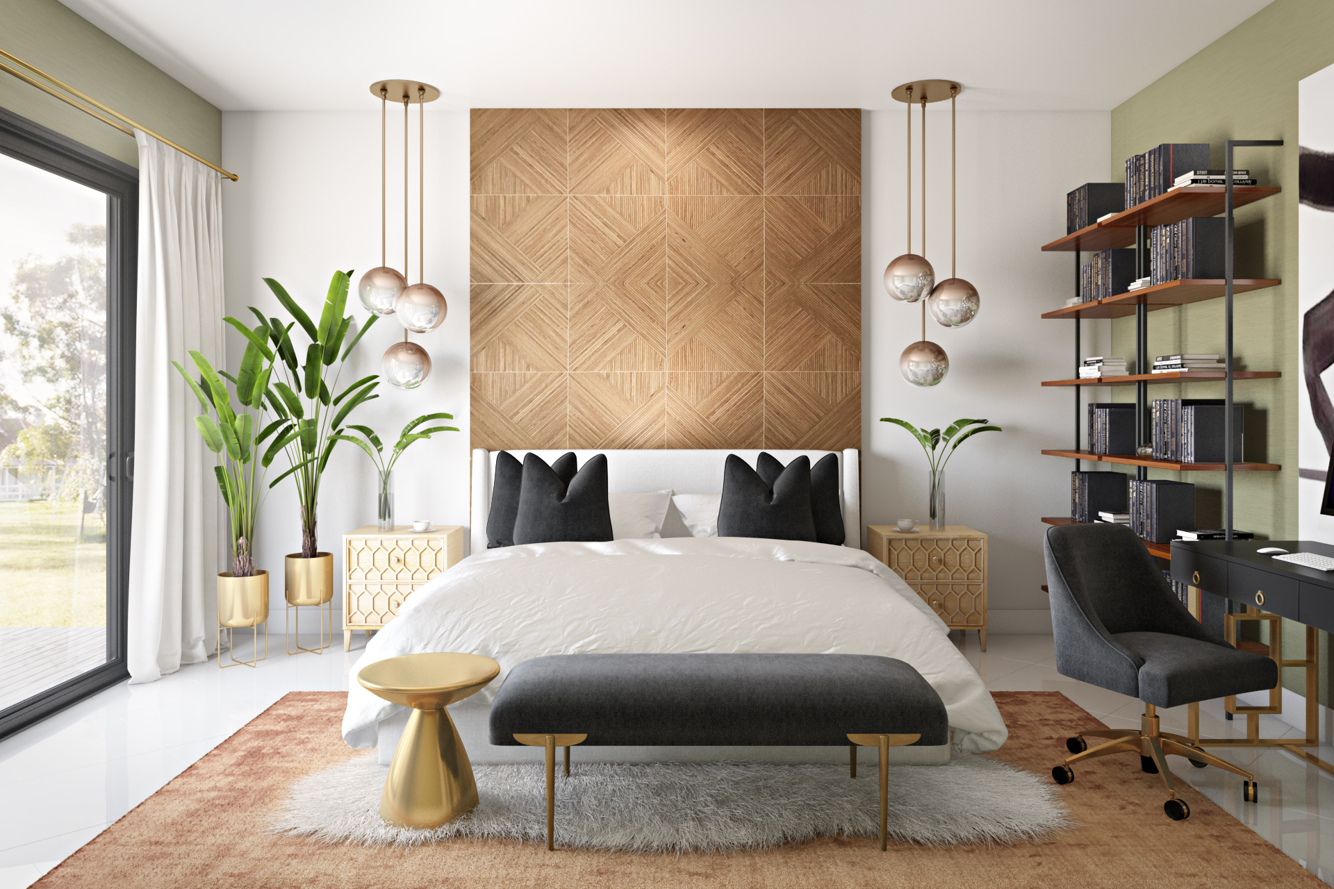 Modern And Glam Bedroom Design Ideas By Julio | Havenly throughout Stylish Bedroom Design Ideas