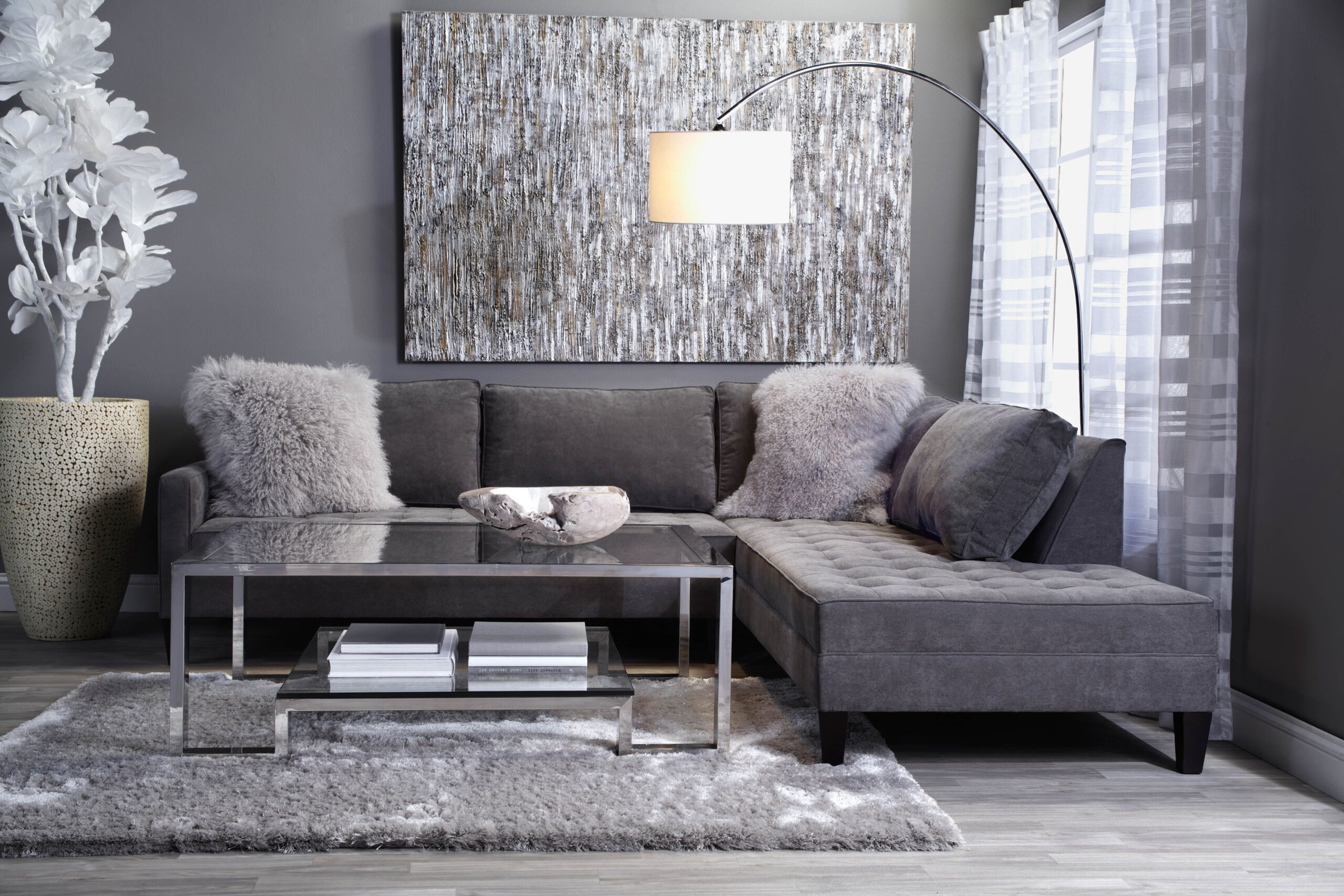 Sleek And Chic: 13 Grey Floor Living Room Ideas For A Modern Space with Grey Floors Living Room Ideas