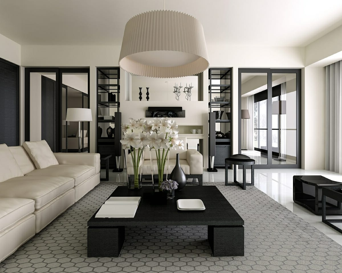 12 Black And White Interior Design Ideas For Monochrome Magic ... pertaining to Expert tips for successfully incorporating black and white interior design elements