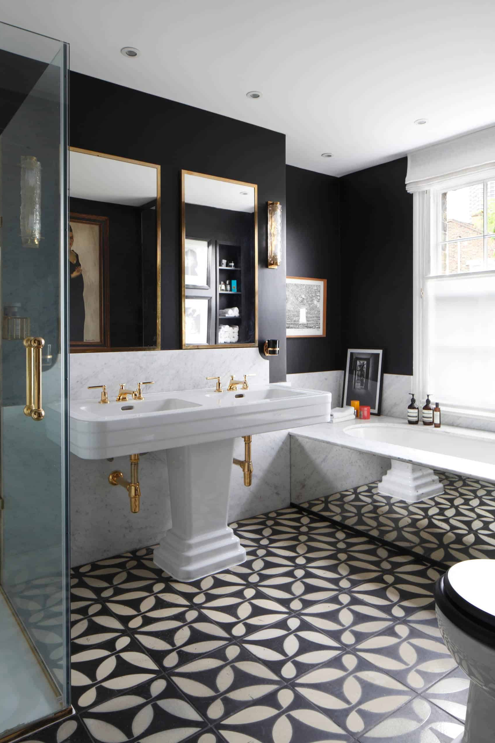15 Stunning Eclectic Bathroom Designs That Will Inspire You intended for Choosing the right tile patterns that make bathrooms feel larger and more elegant