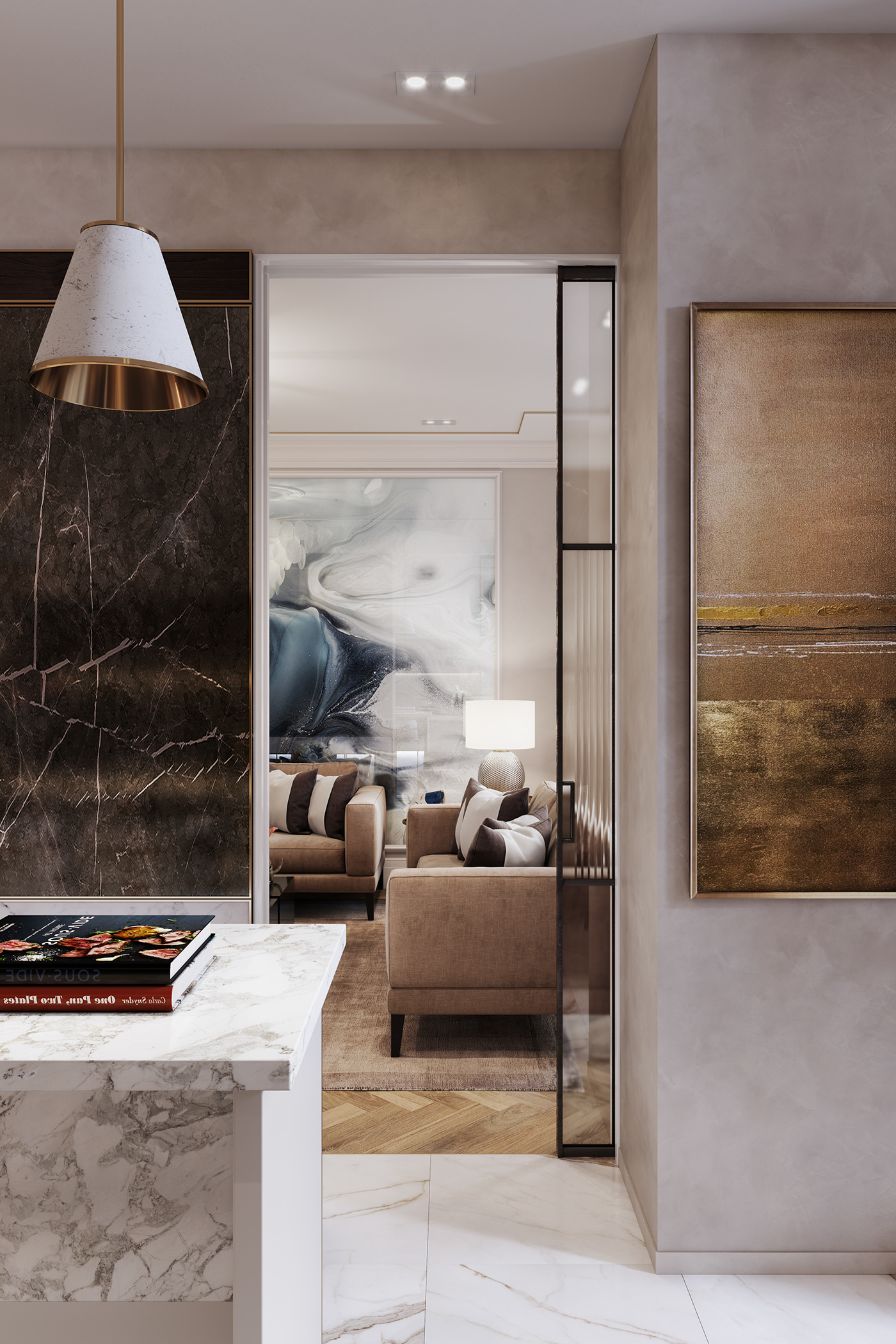 2 Bedroom Apartment Interior Design On Behance regarding 2 Bedroom Apartment Interior Design Ideas