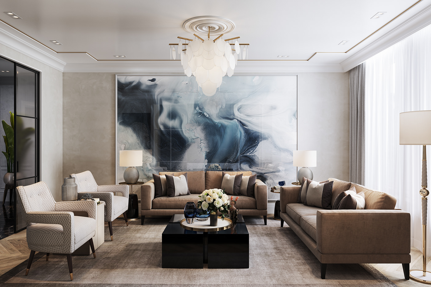 2 Bedroom Apartment Interior Design On Behance regarding How to Style Your Two Bedroom Apartment for Maximum Aesthetic Appeal