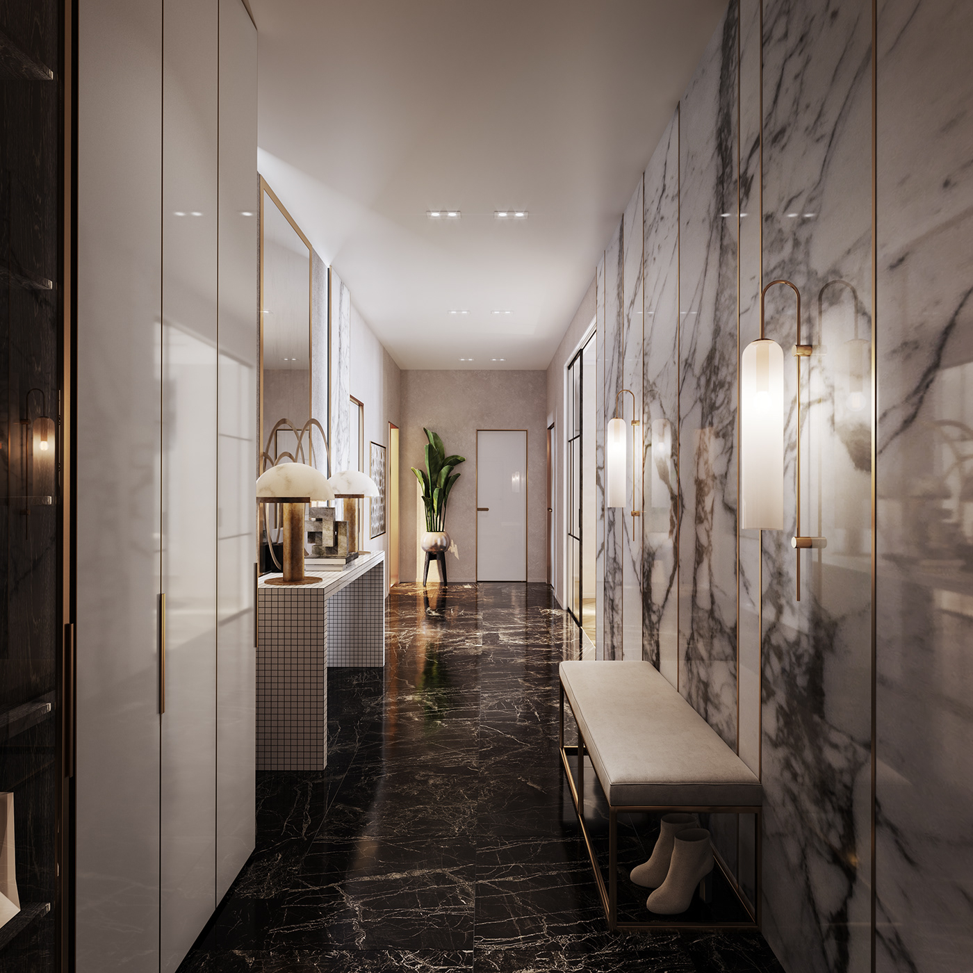 2 Bedroom Apartment Interior Design On Behance with 2 Bedroom Apartment Interior Design Ideas