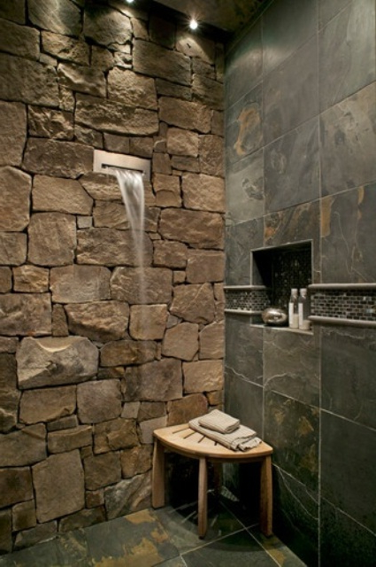 25 Natural Stone Bathroom Decor Ideas - Shelterness pertaining to Bathroom Ideas Natural Stone
