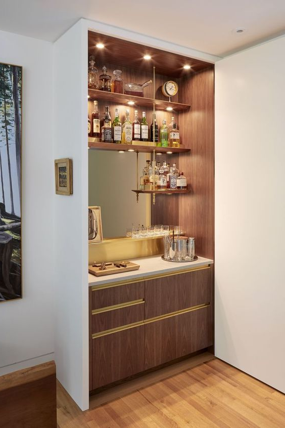 40 Mini Bar Ideas That'll Inspire Your Home Bar | Displate Blog intended for Small Bar Living Room Ideas