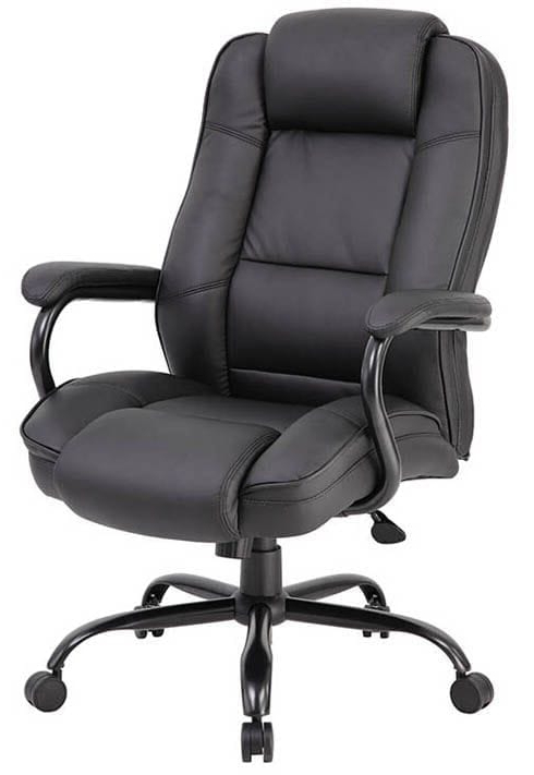 400 Lbs. Capacity Black Bonded Leather Big & Tall Office Chair W/23"W Seat with The hidden engineering secrets of heavy-duty office seating solutions
