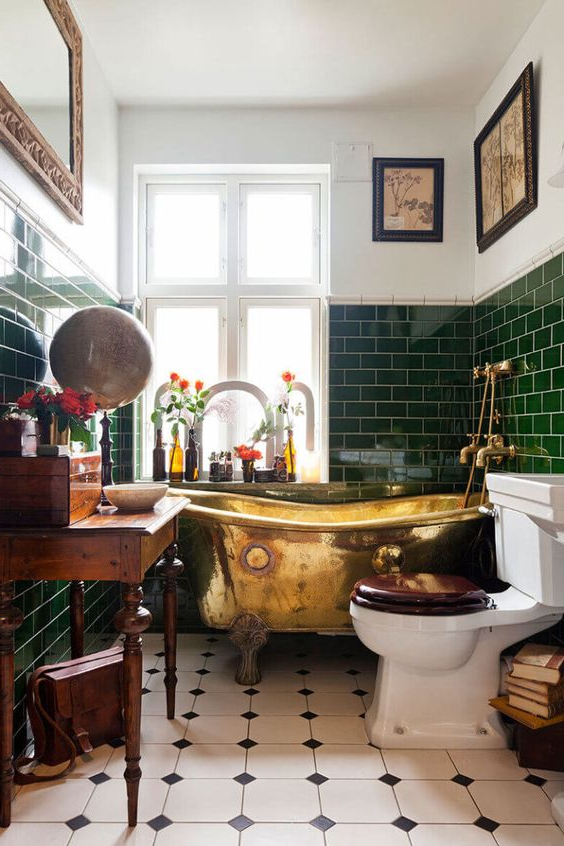 50 Refined Vintage Bathroom Décor Ideas - Digsdigs with Bathroom Ideas Vintage
