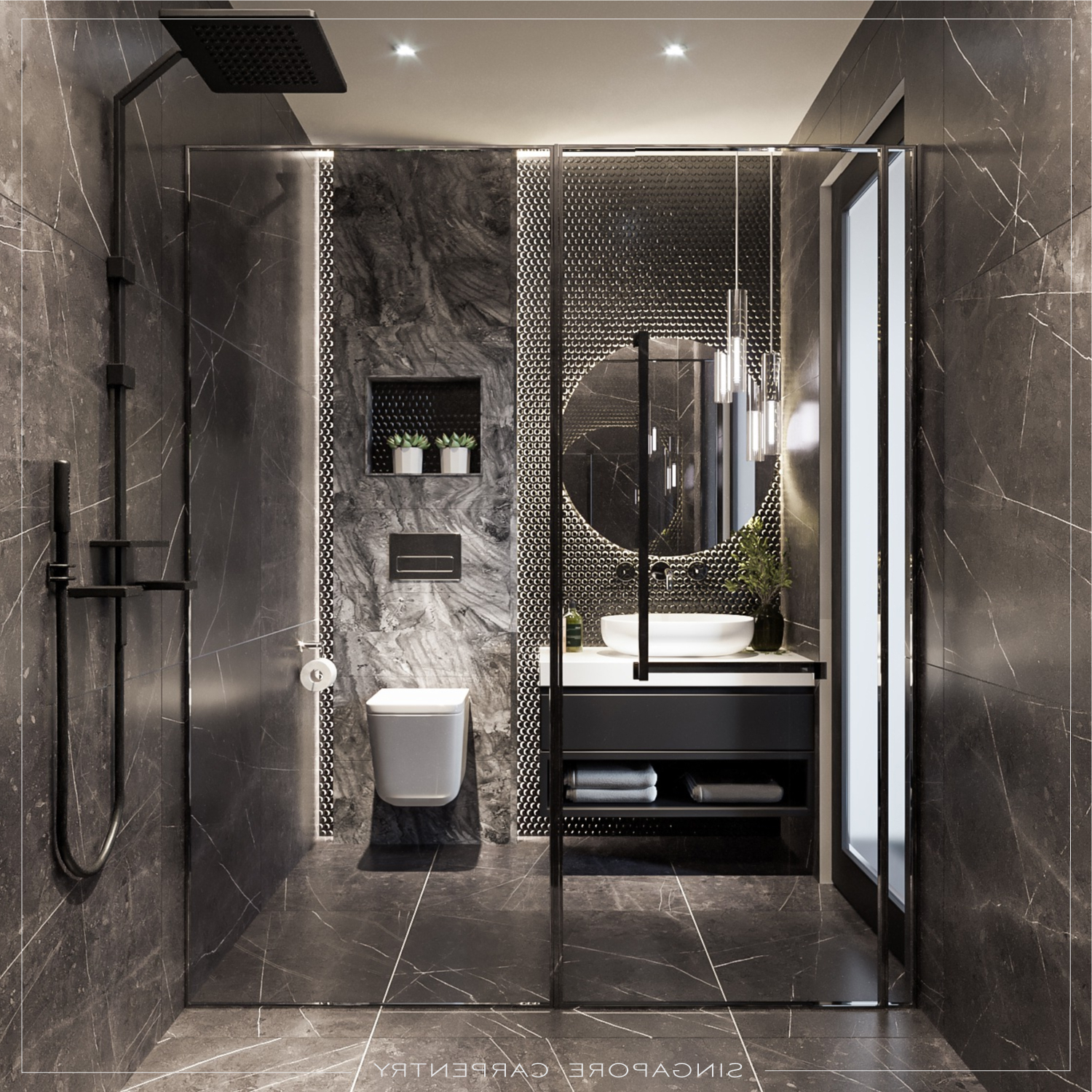 6 Stylish, Modern Bathroom Ideas - Carpentry Singapore within Minimalist Approaches to Modern Bathroom Design for Busy Lifestyles