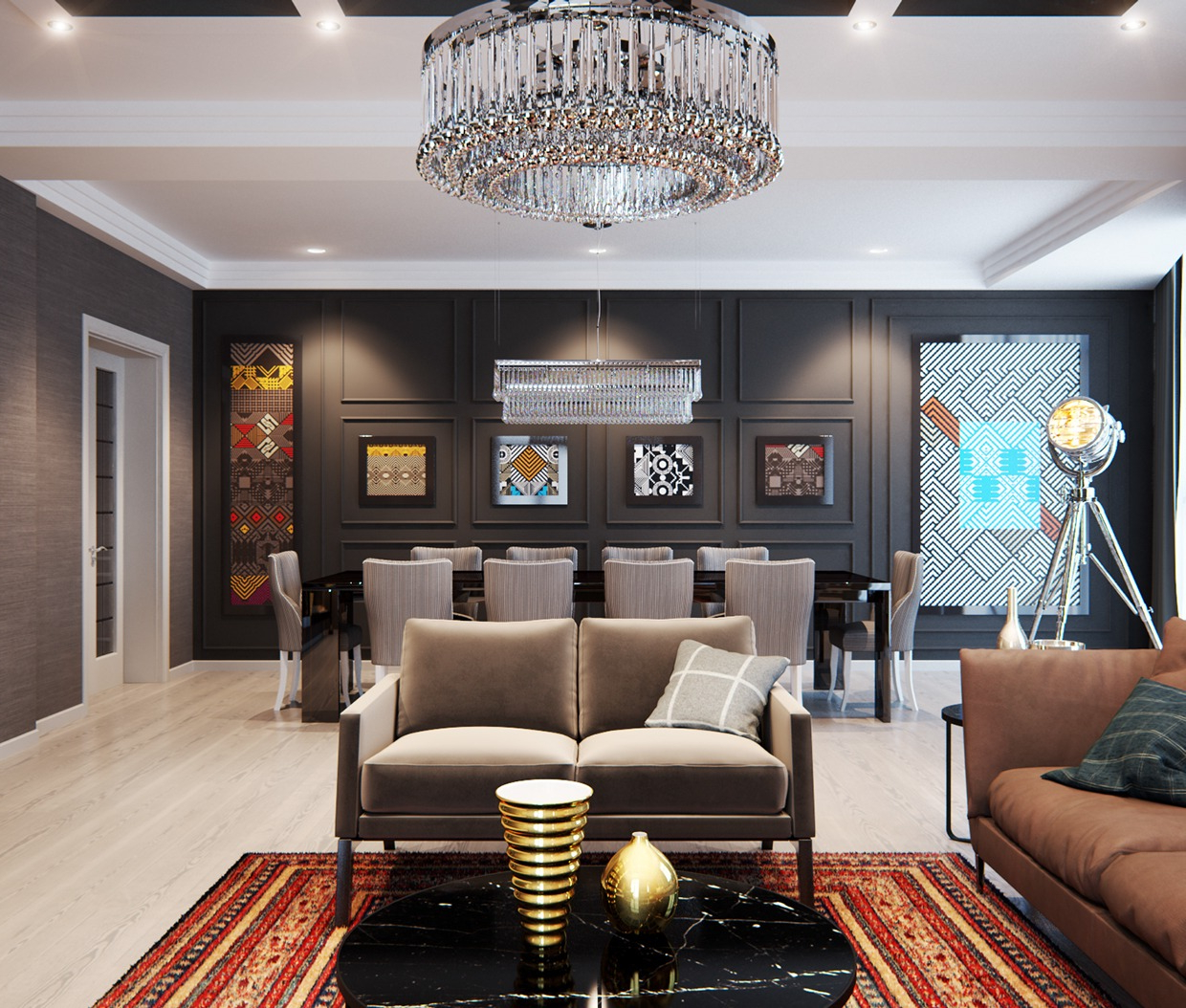 A Modern Interior Home Design Which Combining A Classic Decor That ... regarding Interior Design Ideas