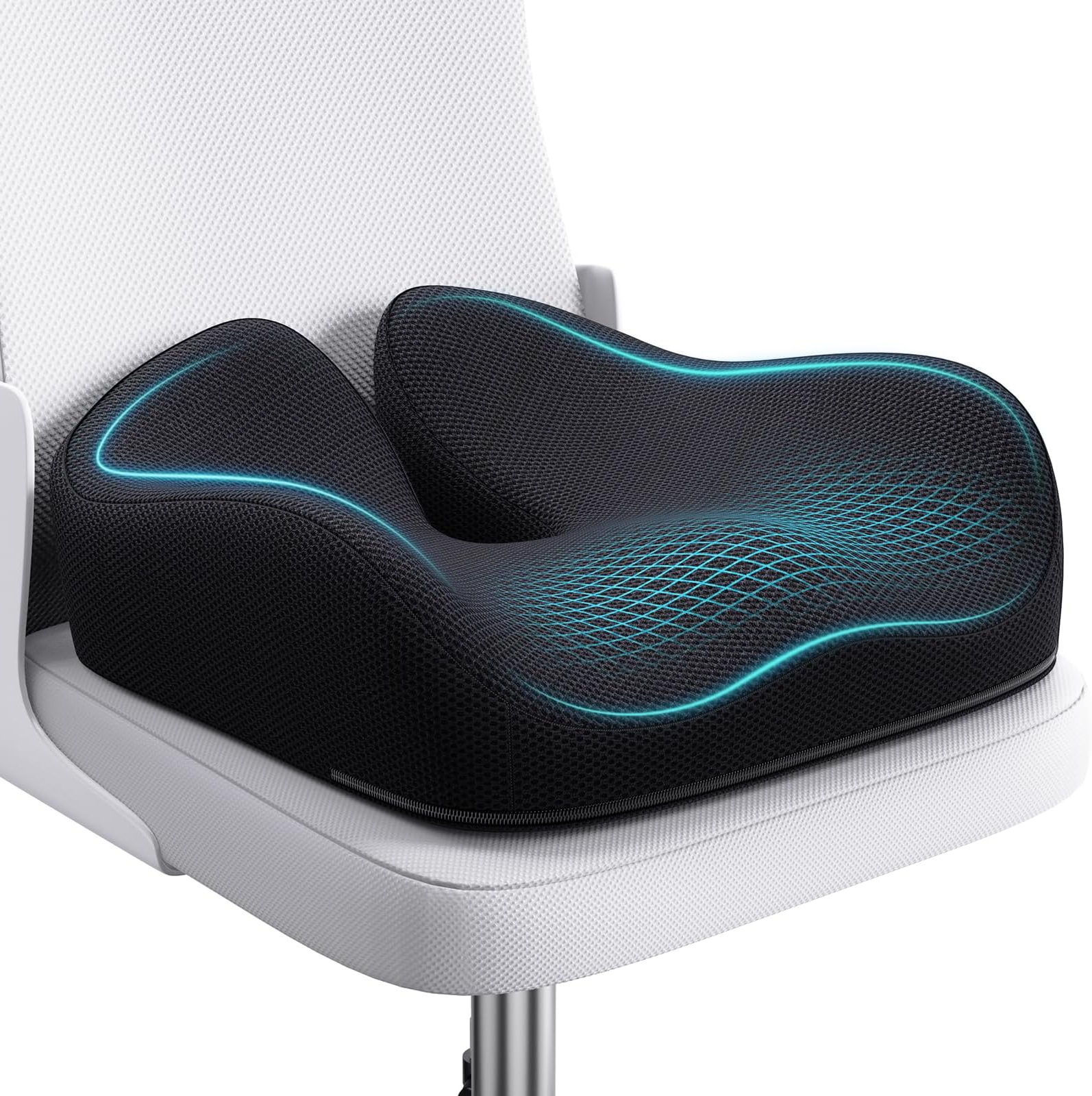 Amazon.com: Benazcap Seat Cushion, Memory Foam Cushion For Office Chair ... throughout The science behind ergonomic seating and spinal support