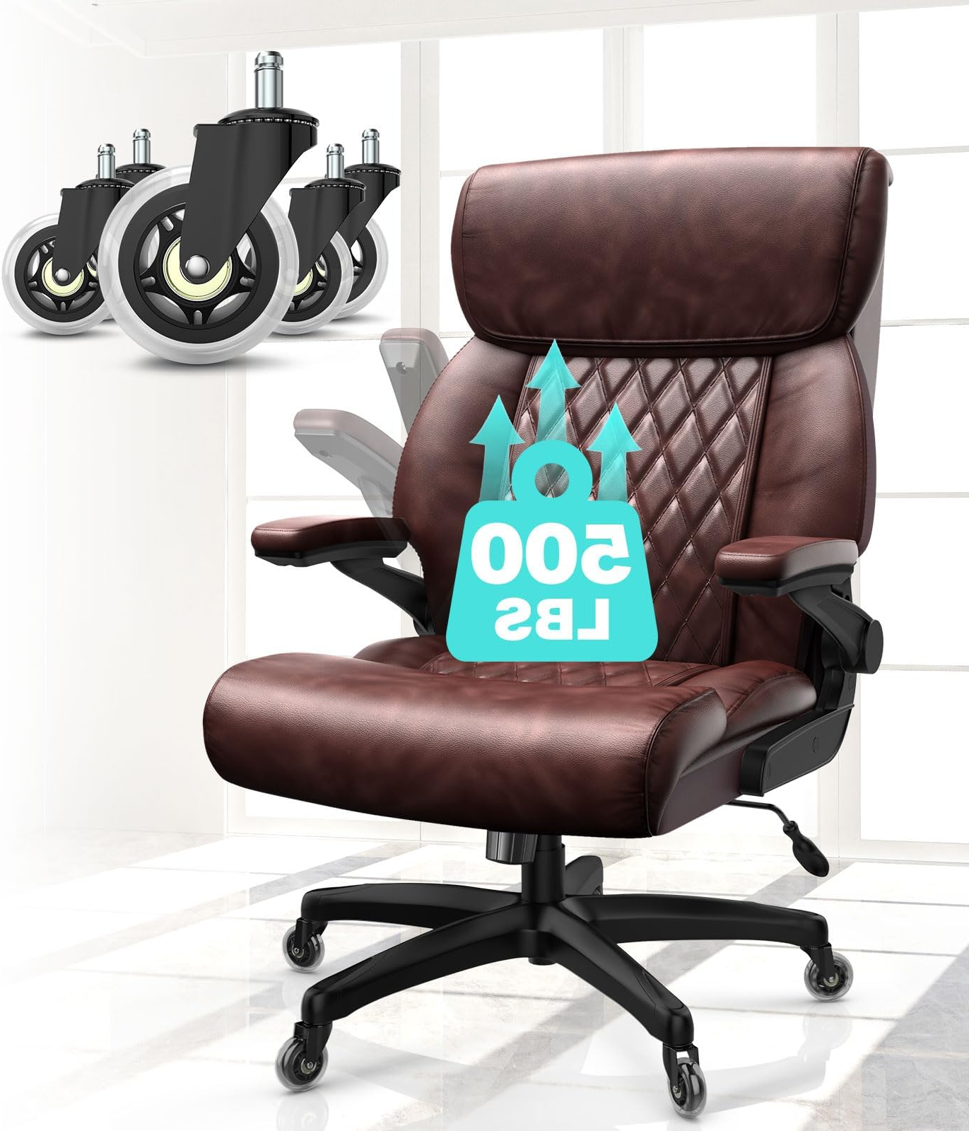 Amazon.com: Raynesys Big And Tall Office Chair 500Lbs Capacity, High ... regarding Designing Comfort for Larger Bodies: A Deep Dive into Big and Tall Office Chair Ergonomics