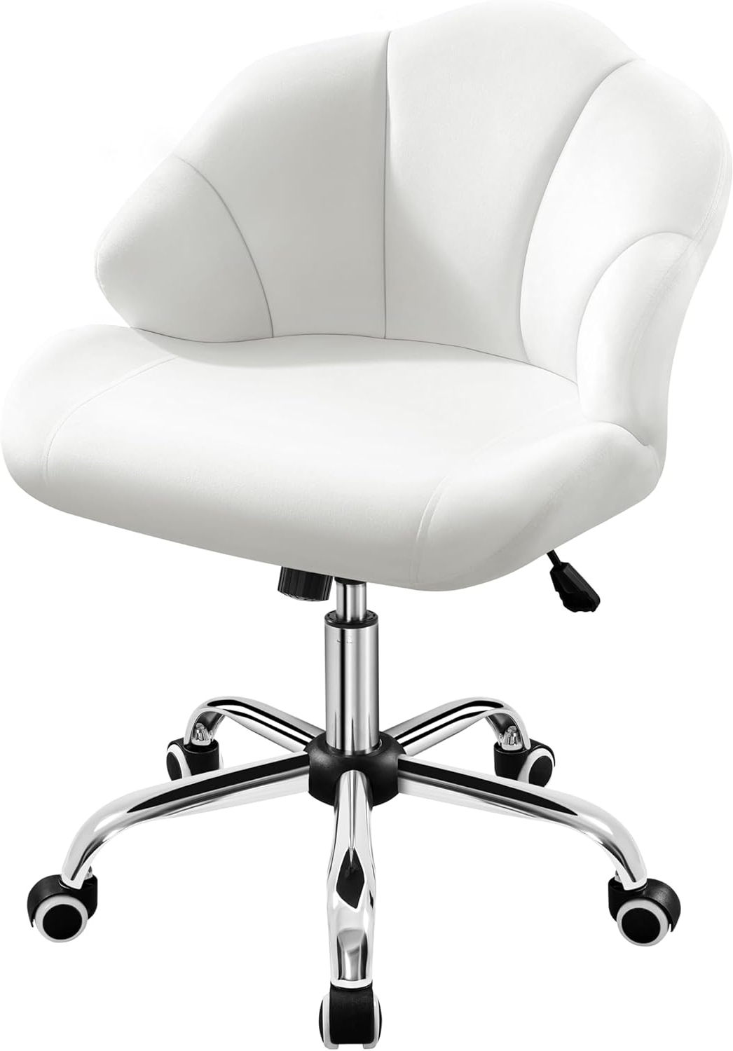 Amazon.com: Yaheetech Vanity Chair With Shell-Shaped Back, Velvet Home ... with regard to The Hidden Benefits of Choosing White Office Chairs in Modern Workspaces