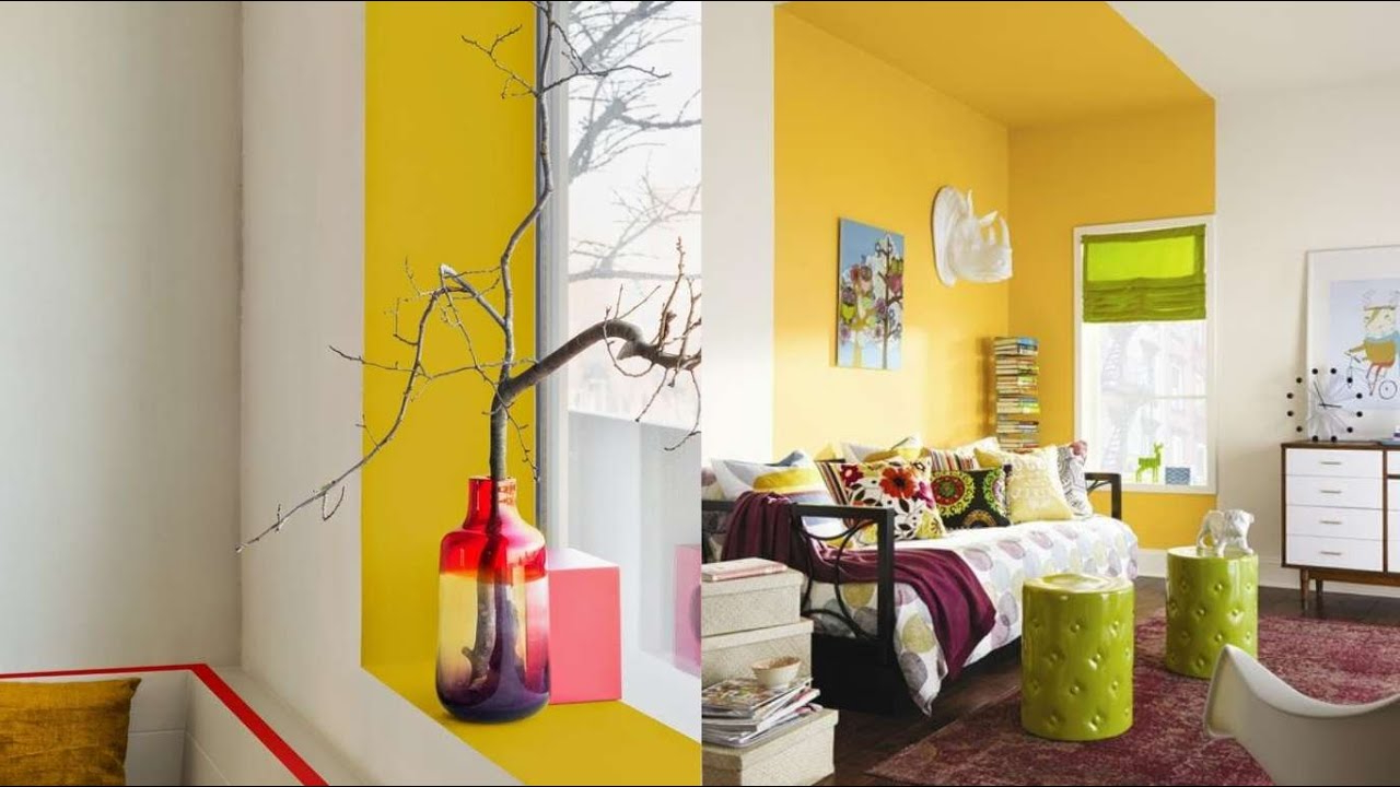 Beautiful Home Interior Wall Paint Design Ideas || Most Stylish And ... with regard to Paint Interior Design Ideas