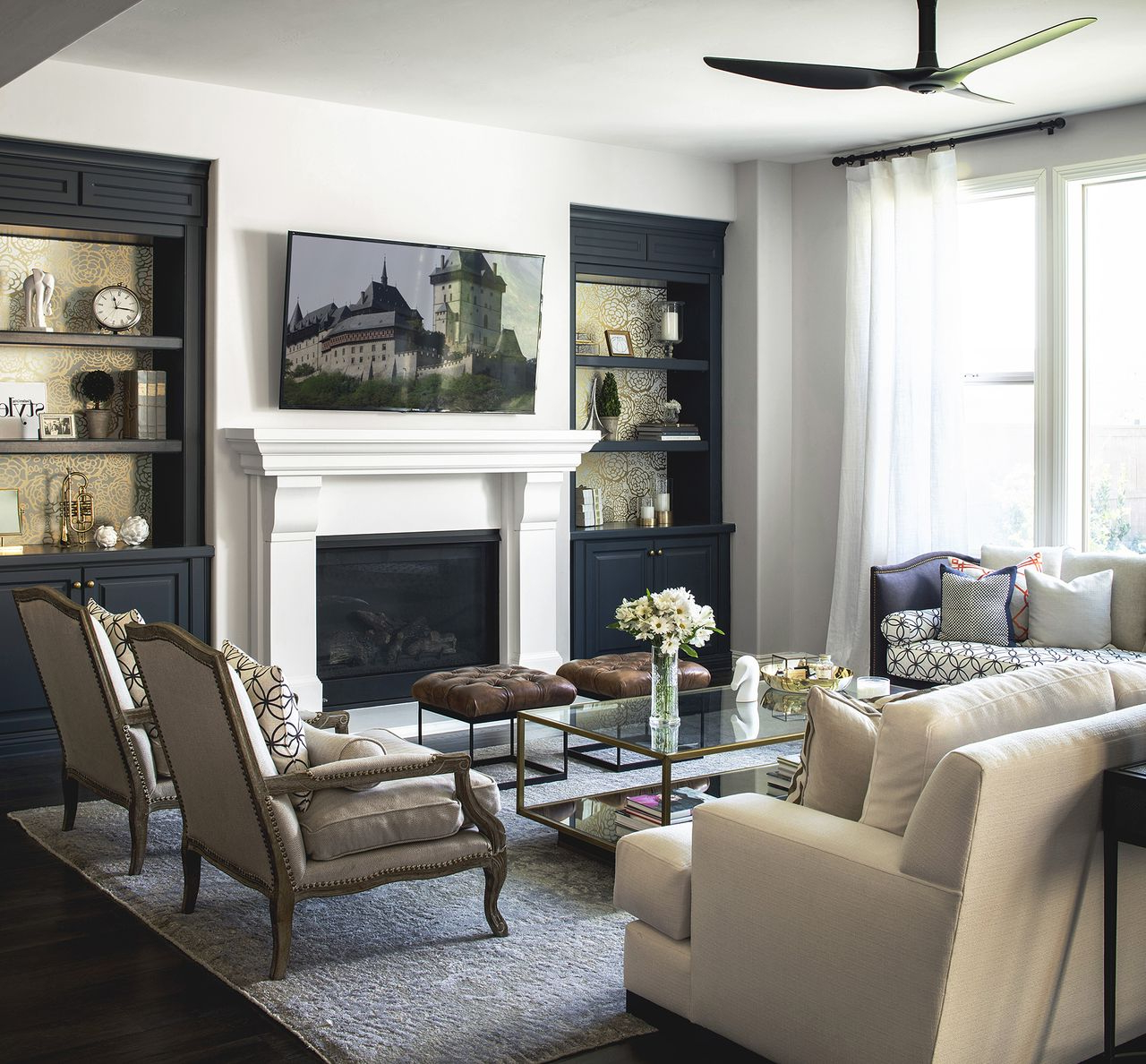 Black And White Living Room Ideas: 13 Stylish Monochrome Schemes ... intended for From stark to sophisticated how to style white and black living rooms