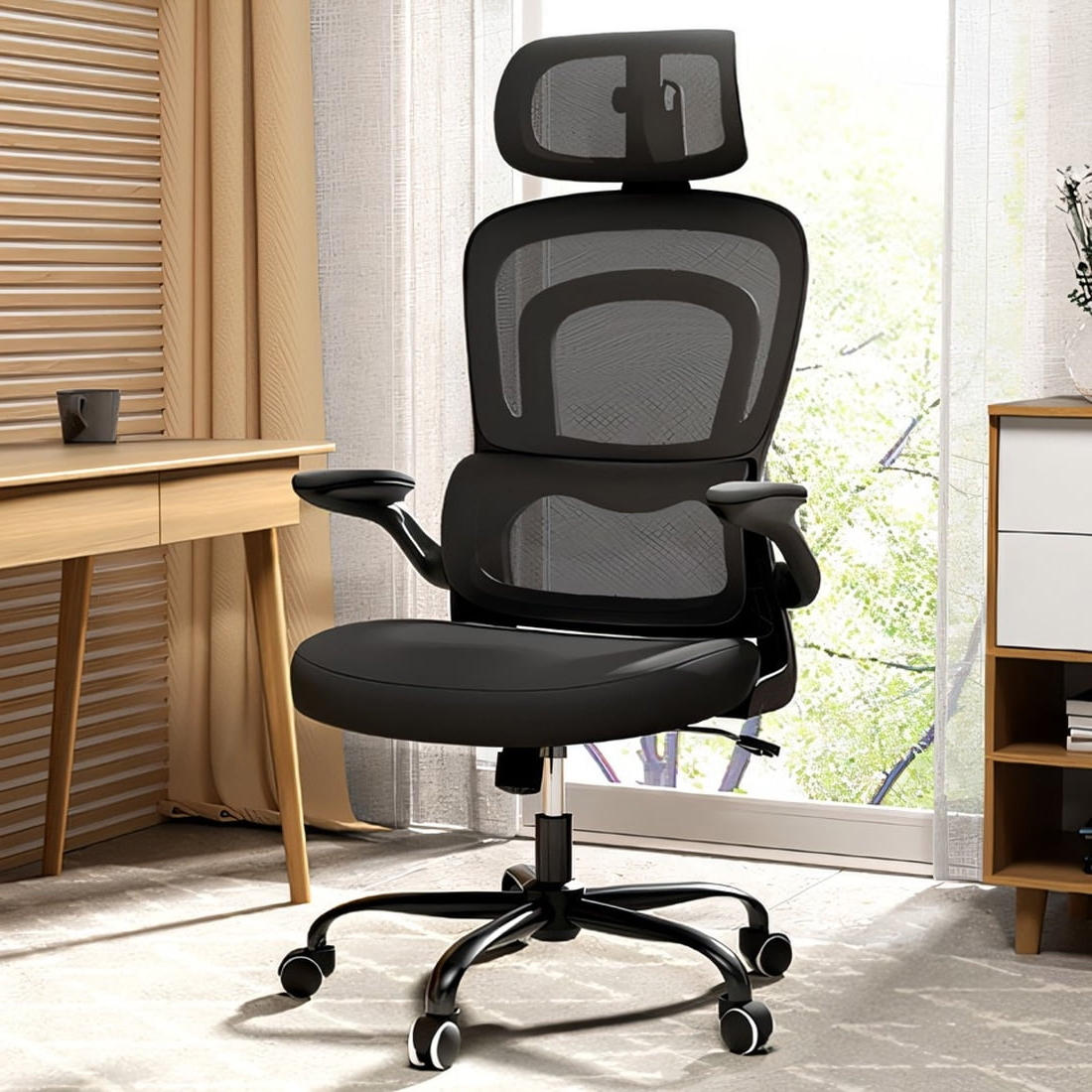Blarity Ergonomic Office Chair, High Back Mesh Desk Chair With Lumbar ... throughout Choosing the Right High Back Chair for Your Workspace