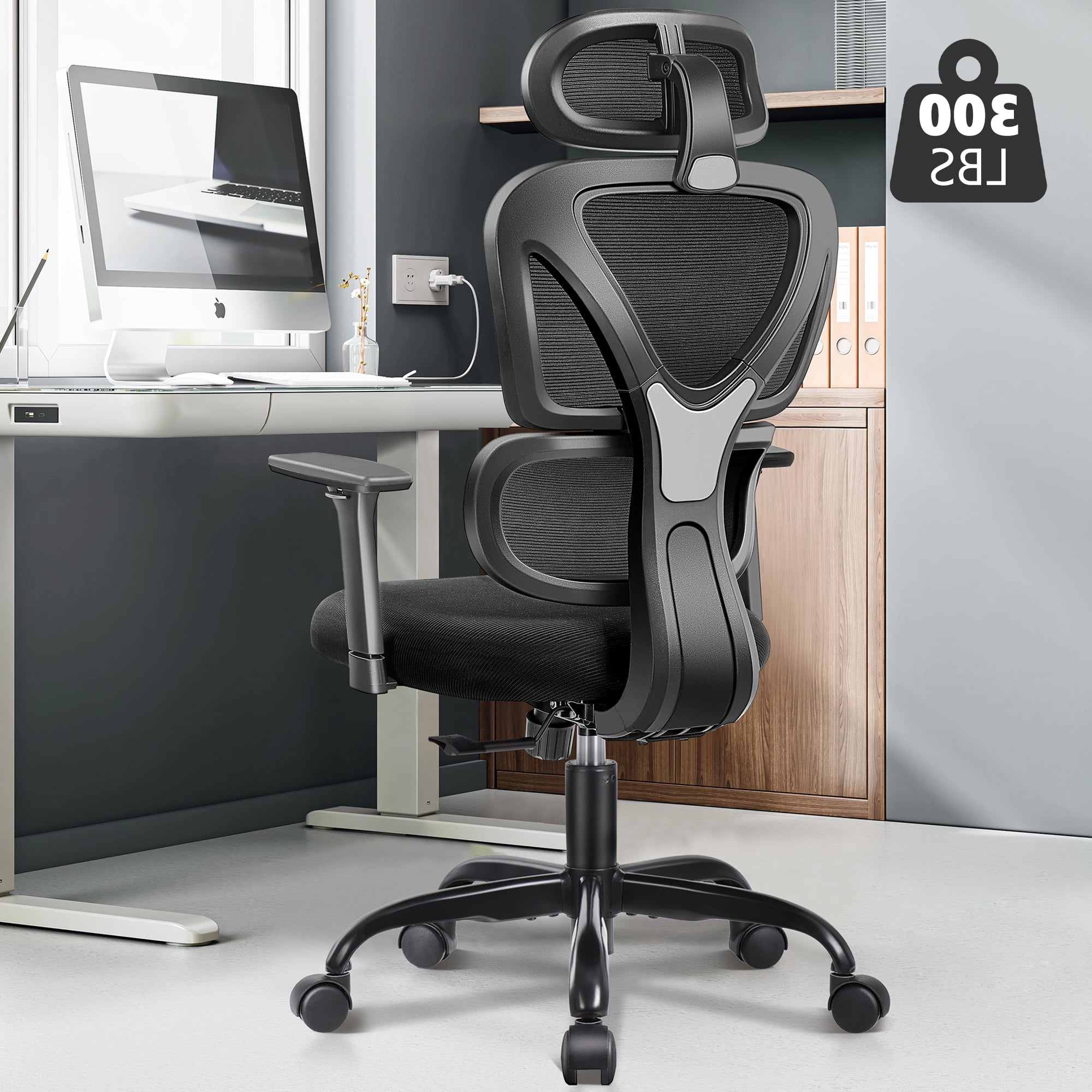Coolhut Ergonomic Office Chair, High Back Adjustable Computer Desk ... inside Office Chair High Back