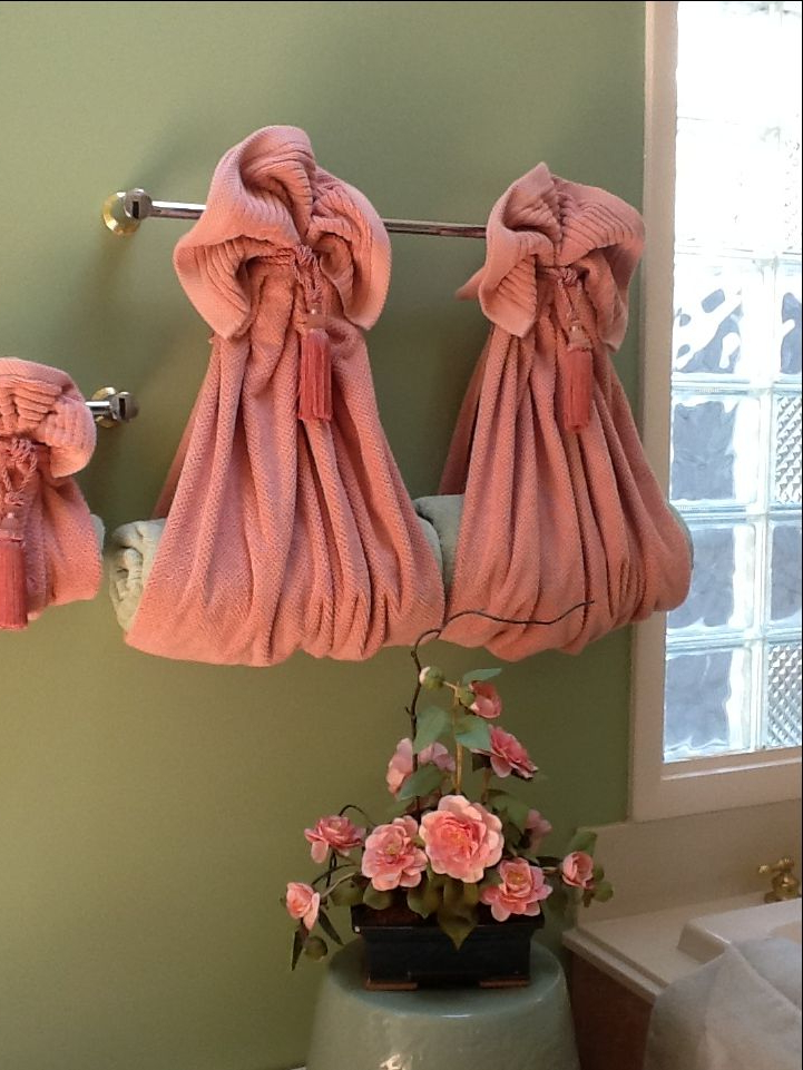 Decorative Towels For The Bathroom | Bathroom Towel Decor, Towel Decor ... pertaining to How to choose the perfect towels that elevate your bathroom's aesthetic appeal