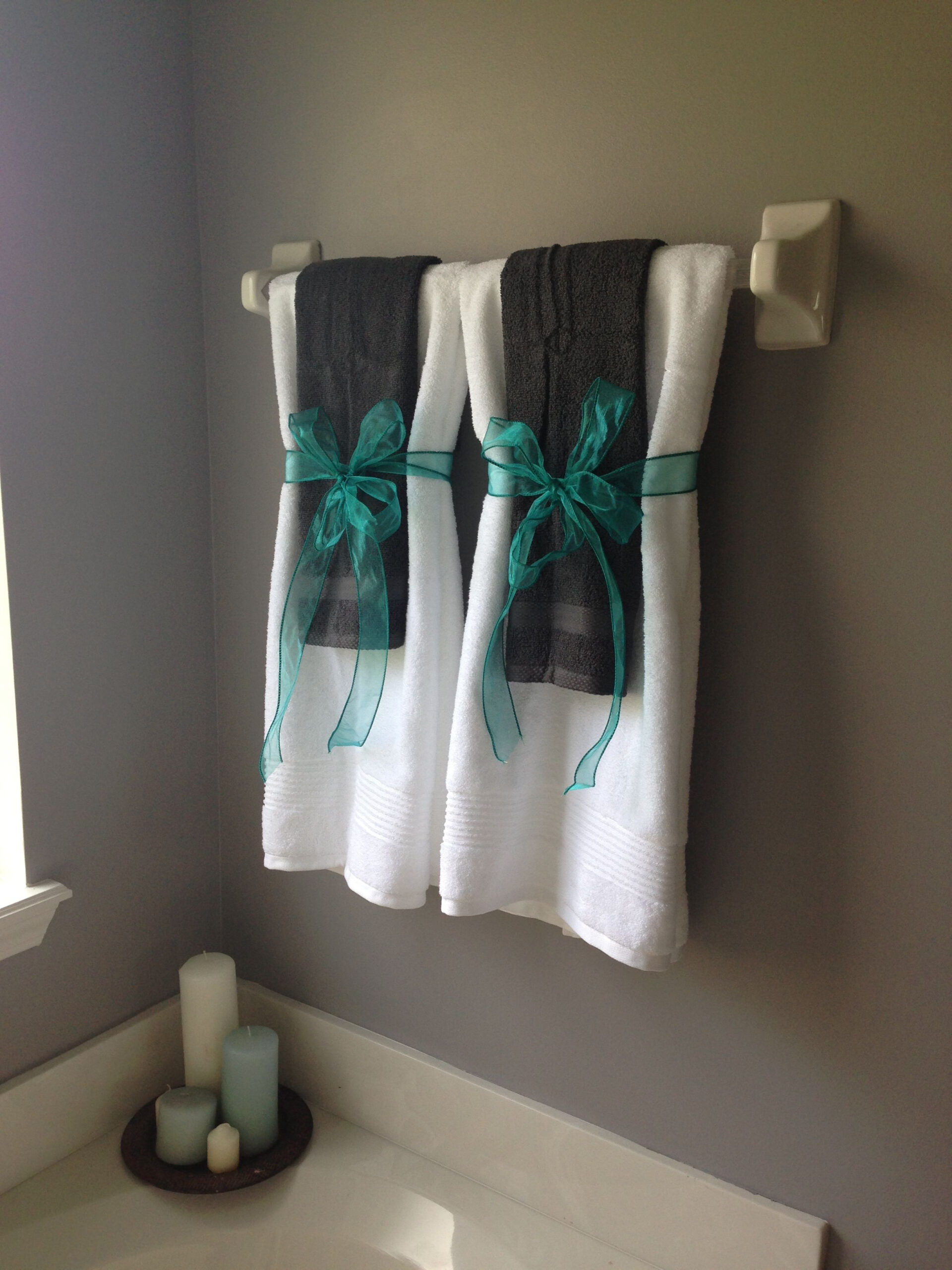 Discover 40 Bathroom Towel Decor And Towel Hanging Ideas Ideas ... in How to choose the perfect towels that elevate your bathroom's aesthetic appeal