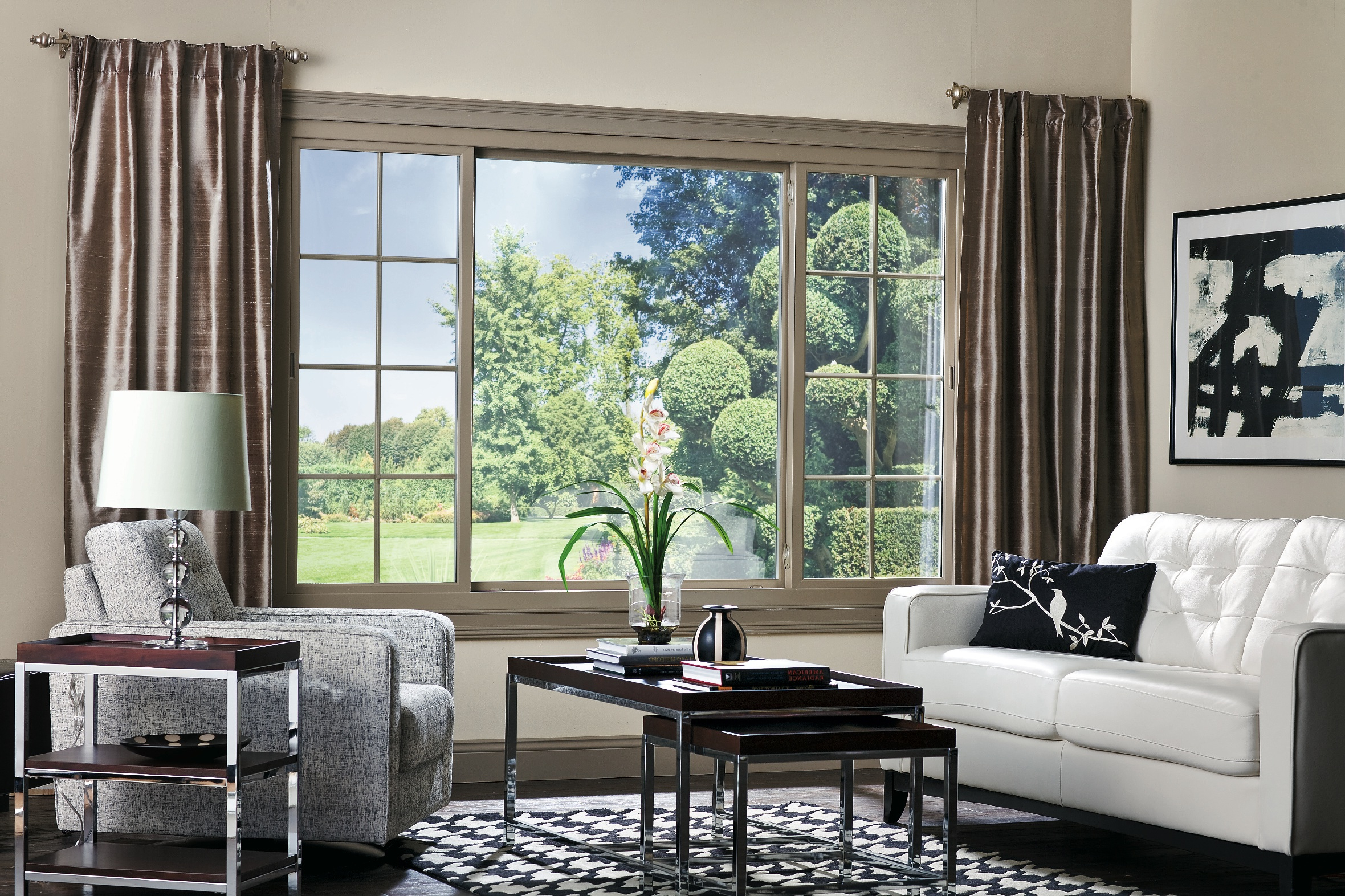Elegant Sliding Windows For Stunning Interiors throughout Window In Living Room Ideas